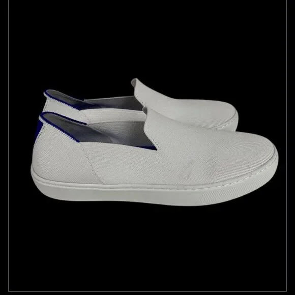 Rothy’s The Original Slip On Sneaker White Washable Comfort Shoe 10.5 EUC - Picture 4 of 9